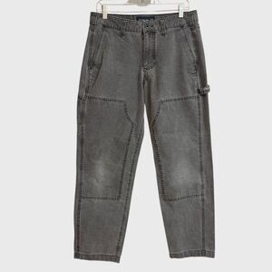Abercrombie & Fitch Loose Fit Utility Pants Men's 31x32 Faded Grey Workwear